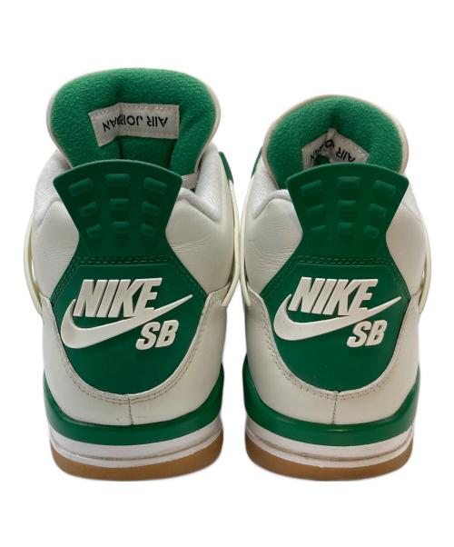 NIKE SB（ナイキエスビー）NIKE SB (ナイキエスビー) Air Jordan 4 ホワイト×グリーン サイズ:UK7の古着・服飾アイテム