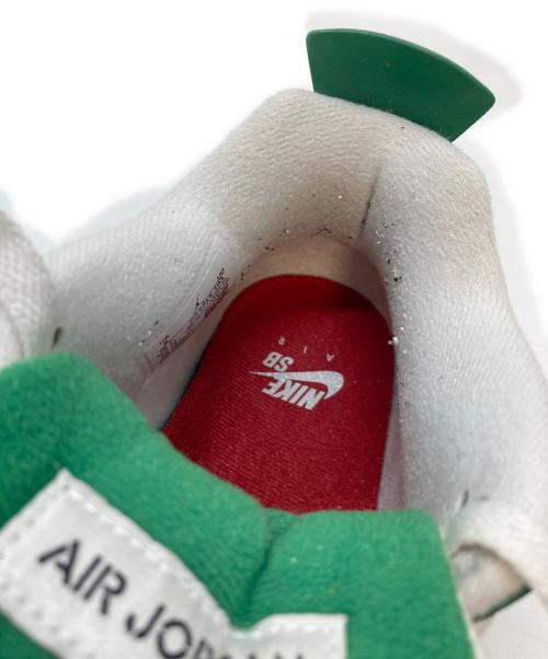 NIKE SB（ナイキエスビー）NIKE SB (ナイキエスビー) Air Jordan 4 ホワイト×グリーン サイズ:UK7の古着・服飾アイテム