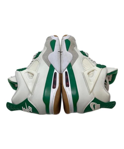 NIKE SB（ナイキエスビー）NIKE SB (ナイキエスビー) Air Jordan 4 ホワイト×グリーン サイズ:UK7の古着・服飾アイテム