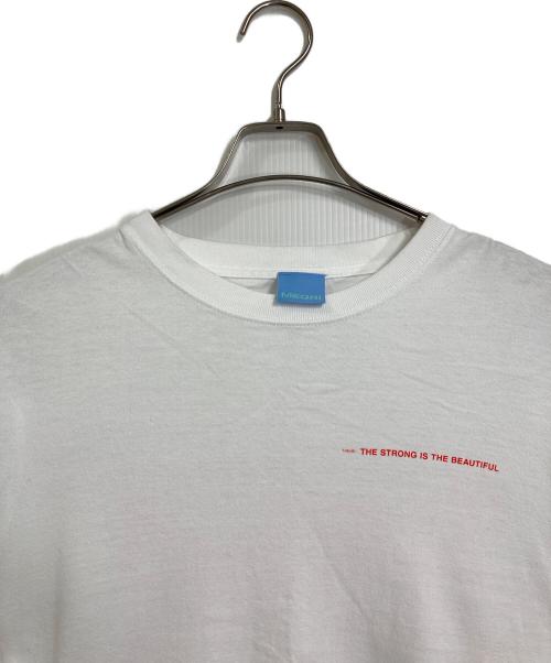 MEQRI（メクリ）meqri (メクリ) 刃牙 Long Sleeve Tee エンドルフィン　ロンT  アニメ ホワイト サイズ:Lの古着・服飾アイテム