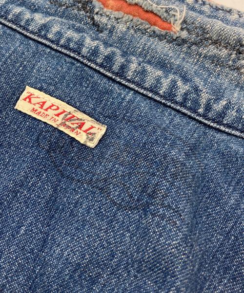 KAPITAL（キャピタル）KAPITAL (キャピタル) 刺し子ヴィンテージ加工デニムシャツ ブルー サイズ:4の古着・服飾アイテム