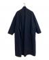 ELISABETH STRAY PEDERSEN（エリザベスストレイペダーセン）の古着「INCOGNITO ロング コート」｜ネイビー