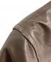 中古・古着 BEAUTY&YOUTH (ビューティーアンドユース) Padded Goatskin Biker Jacket  ゴートスキンバイカージャケット　レザージャケット　やぎ革 ブラウン サイズ:M：6000円