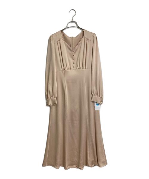 STRAWBERRY FIELDS（ストロベリーフィールズ）STRAWBERRY FIELDS (ストロベリーフィールズ) サテンワンピース ピンク サイズ:2 未使用品の古着・服飾アイテム