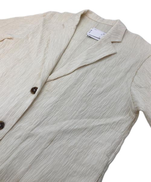 un dix cors（アンディコール）un dix cors (アンディコール) シボ半袖ジャケット アイボリー サイズ:FREE 未使用品の古着・服飾アイテム