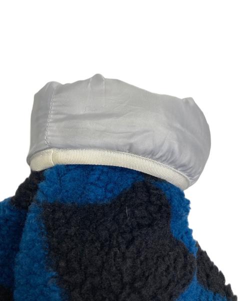 DISCOVERED（ディスカバード）DISCOVERED (ディスカバード) Checker boadown blouson チェッカー　ボアダウン　ブルゾン　ジャケット　アウター　ダウンジャケット　ボアジャケット ネイビー×ブラック サイズ:2の古着・服飾アイテム