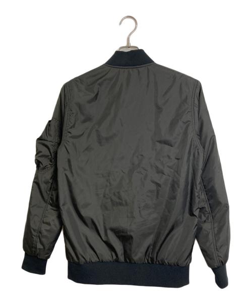 yoshio kubo（ヨシオクボ）yoshio kubo (ヨシオクボ) MA-1ジャケット スカーフ柄 リバーシブル ブラック サイズ:2 未使用品の古着・服飾アイテム