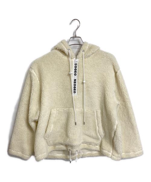 DISCOVERED（ディスカバード）DISCOVERED (ディスカバード) ハーフジップボアジャケット ボアアノラックジャケット　パーカー　フーディ　アウター　日本製 アイボリー サイズ:1の古着・服飾アイテム