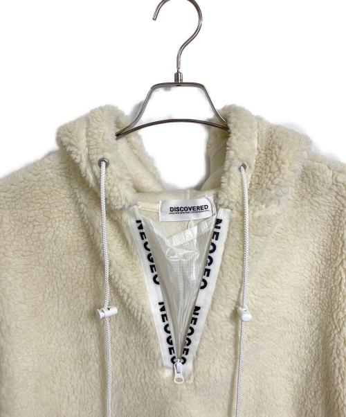 DISCOVERED（ディスカバード）DISCOVERED (ディスカバード) ハーフジップボアジャケット ボアアノラックジャケット　パーカー　フーディ　アウター　日本製 アイボリー サイズ:1の古着・服飾アイテム