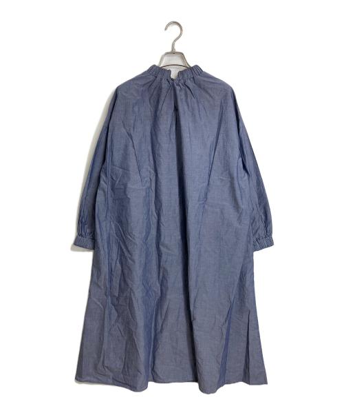 BEARDSLEY（ビアズリー）BEARDSLEY (ビアズリー) ギャザーワンピース インディゴ サイズ:FREEの古着・服飾アイテム