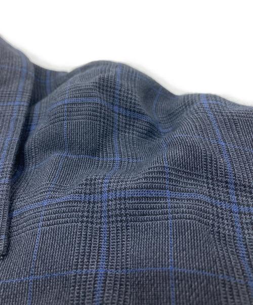 LAD MUSICIAN（ラッドミュージシャン）LAD MUSICIAN (ラッドミュージシャン) GLEN CHECK OPEN COLLAR BIG SHIRT グレンチェックビッグシャツ ネイビー サイズ:44の古着・服飾アイテム