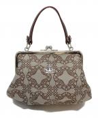 Vivienne Westwoodヴィヴィアンウエストウッド）の古着「GRANNY FRAME PURSE がま口バッグ　ハンドバッグ」｜ブラウン