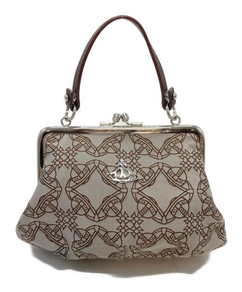 Vivienne Westwood（ヴィヴィアンウエストウッド）Vivienne Westwood (ヴィヴィアンウエストウッド) GRANNY FRAME PURSE がま口バッグ　ハンドバッグ ブラウン サイズ:実寸参照の古着・服飾アイテム