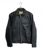 AVIREXアヴィレックス）の古着「レザージャケット ONLY COW TRUCKER JACKET」｜ブラック