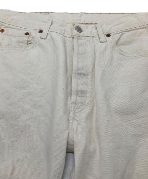 LEVI'S（リーバイス）LEVI'S (リーバイス) 【古着】ユーロリーバイス 501ホワイトデニムパンツ フランス製 ホワイト サイズ:W30 L30の古着・服飾アイテム
