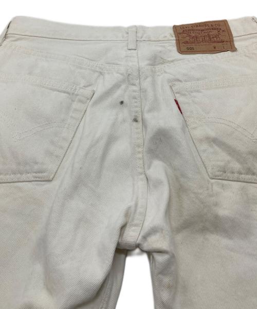 LEVI'S（リーバイス）LEVI'S (リーバイス) 【古着】ユーロリーバイス 501ホワイトデニムパンツ フランス製 ホワイト サイズ:W30 L30の古着・服飾アイテム
