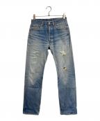 LEVI'Sリーバイス）の古着「501デニムパンツ バレンシア工場製 ボタン裏555 USA製」｜スカイブルー