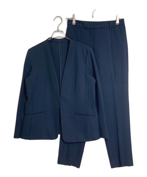 PLST（プラステ）PLST (プラステ) セットアップ　パンツスーツ　入園　卒園　入学　卒業　オフィスカジュアル　セレモニー　ママスーツ ネイビー サイズ:ジャケットXL パンツLの古着・服飾アイテム
