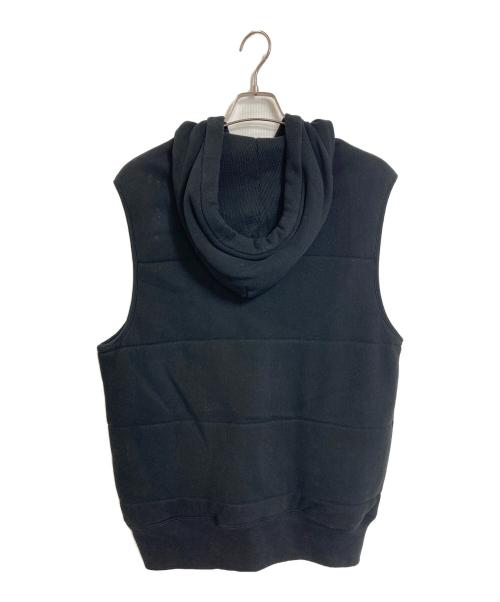 POLO RALPH LAUREN（ポロ・ラルフローレン）POLO RALPH LAUREN (ポロ・ラルフローレン) 裏サーマルフーデッドベスト　ベスト　アウター　ライトアウター　ポニー刺繍 ブラック サイズ:Lの古着・服飾アイテム
