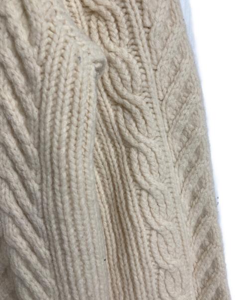 POLO RALPH LAUREN（ポロ・ラルフローレン）POLO RALPH LAUREN (ポロ・ラルフローレン) 【古着】ケーブルニット　長袖ニット　タートルネック　HAND KNIT アイボリー サイズ:Lの古着・服飾アイテム