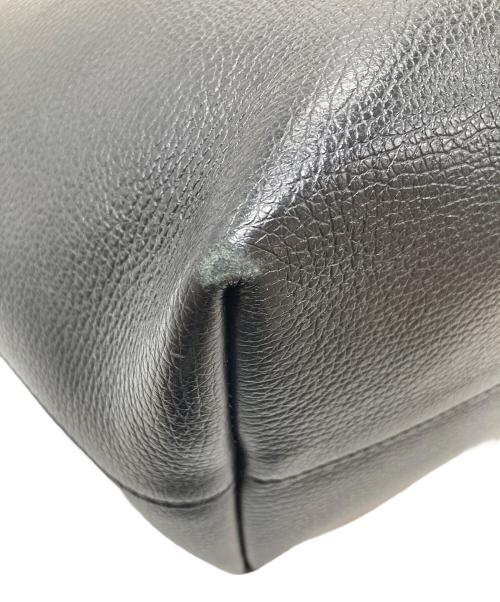 LORISTELLA（ロリステッラ）LORISTELLA (ロリステッラ) レザートートバッグ　レザーショルダーバッグ　2WAYバッグ　leather tote bag  革　鞄　イタリア製 ブラック×ベージュ サイズ:実寸参照の古着・服飾アイテム