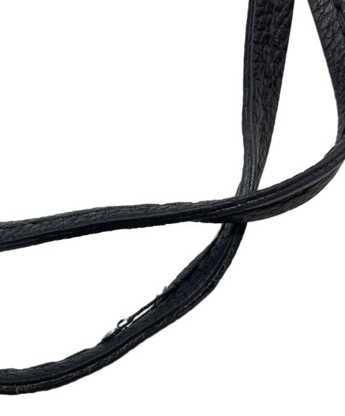 LORISTELLA（ロリステッラ）LORISTELLA (ロリステッラ) レザートートバッグ　レザーショルダーバッグ　2WAYバッグ　leather tote bag  革　鞄　イタリア製 ブラック×ベージュ サイズ:実寸参照の古着・服飾アイテム