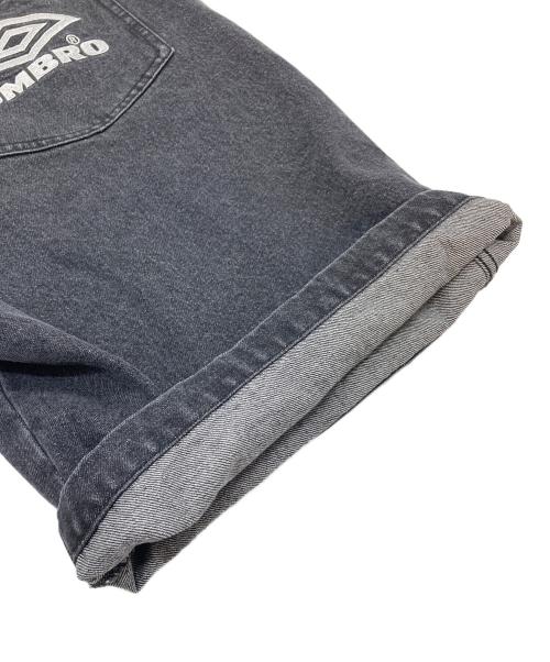 UMBRO（アンブロ）UMBRO (アンブロ) ATMOS (アトモス) デニム バギー ショーツ　ハーフパンツ ブラック サイズ:Lの古着・服飾アイテム