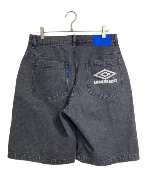 UMBRO（アンブロ）UMBRO (アンブロ) ATMOS (アトモス) デニム バギー ショーツ　ハーフパンツ ブラック サイズ:Lの古着・服飾アイテム