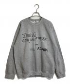 SKINスキン）の古着「プリントスウェット　 deuxieme classe別注」｜グレー