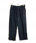 The Blurred CLOTHINGブラードクロージング）の古着「Wool Stripe Trousers ウールストライプトラウザーパンツ」｜グレー