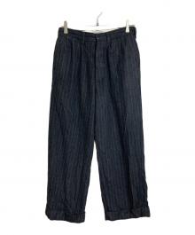 The Blurred CLOTHING（ブラードクロージング）の古着「Wool Stripe Trousers ウールストライプトラウザーパンツ」｜グレー