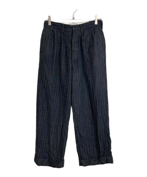The Blurred CLOTHING（ブラードクロージング）The BLURRED CLOTHING (ブラードクロージング) Wool Stripe Trousers ウールストライプトラウザーパンツ グレー サイズ:32の古着・服飾アイテム