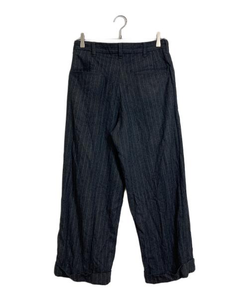 The Blurred CLOTHING（ブラードクロージング）The BLURRED CLOTHING (ブラードクロージング) Wool Stripe Trousers ウールストライプトラウザーパンツ グレー サイズ:32の古着・服飾アイテム