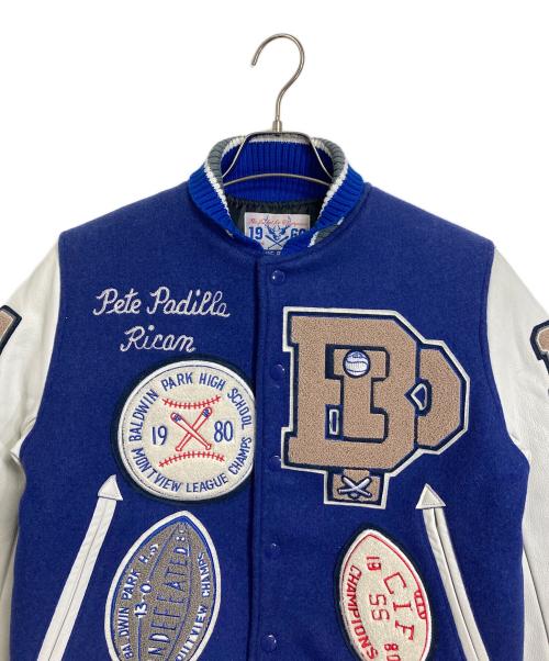 BLUE BUCK（ブルーバック）BLUE BUCK (ブルーバック) フルデコスタジャン ブルー サイズ:34の古着・服飾アイテム