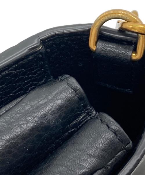 TORY BURCH（トリーバーチ）TORY BURCH (トリーバーチ) フラップショルダーバッグ ブラック サイズ:実寸参照の古着・服飾アイテム