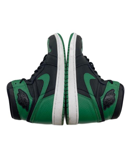 NIKE（ナイキ）NIKE (ナイキ) AIR JORDAN 1 RETRO HIGH OG エアジョーダン1 レトロハイ　 グリーン×ブラック サイズ:27cmの古着・服飾アイテム