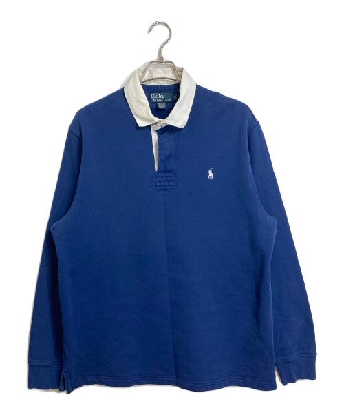 POLO RALPH LAUREN（ポロ・ラルフローレン）POLO RALPH LAUREN (ポロ・ラルフローレン) ラガーシャツ ネイビー×ホワイト サイズ:XLの古着・服飾アイテム