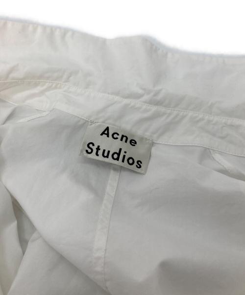 Acne studios（アクネ ストゥディオズ）Acne studios (アクネ ストゥディオズ) コットンポプリンドレス　シャツワンピース　長袖シャツ　オーバーサイズ ホワイト サイズ:38の古着・服飾アイテム