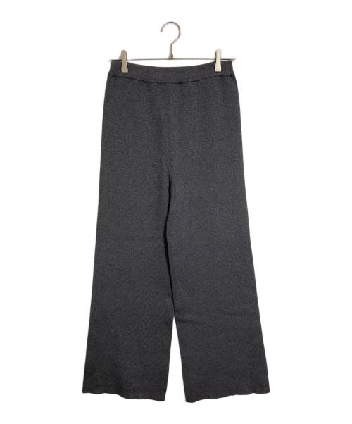 Hello,Bonjour!（ハローボンジュール）Hello,Bonjour! (ハローボンジュール) Knit Straight Pants イージーパンツ　 グレー サイズ:36 未使用品の古着・服飾アイテム