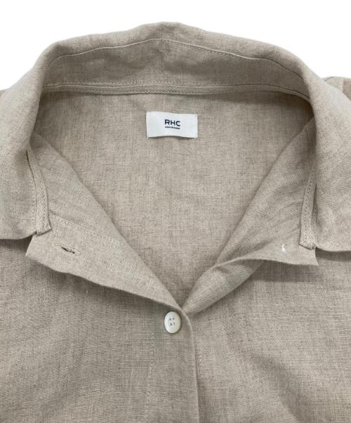 RHC Ron Herman（アールエイチシー ロンハーマン）RHC Ron Herman (アールエイチシー ロンハーマン) リネンボリュームシャツ　リネンシャツ　麻 ベージュ サイズ:XSの古着・服飾アイテム