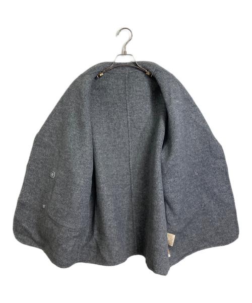 Gypsohila（ジプソフィア）Gypsohila (ジプソフィア) ダブルブレストウールブレンドコート グレー サイズ:Sの古着・服飾アイテム