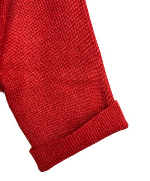 Sea Room lynn（シールームリン）Sea Room lynn (シールームリン) CurveヘムバイカラーKnitトップス　長袖ニット　変形ニット　デザインニット　完売品 レッド サイズ:FREE 未使用品の古着・服飾アイテム