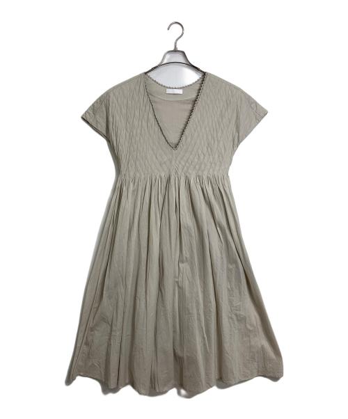 merlette（マーレット）Merlette (マーレット) ノースリーブワンピース　ロングワンピース　コットンワンピース　インド製 ベージュ サイズ:XSの古着・服飾アイテム