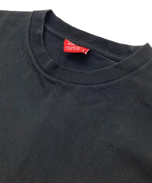 paragraph（パラグラフ）Paragraph (パラグラフ) ロゴプリントTシャツ　Tee  半袖カットソー　オーバーサイズ ブラック サイズ:実寸参照の古着・服飾アイテム