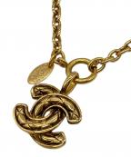 CHANELシャネル）の古着「マトラッセ ヴィンテージ ココマークネックレス」｜ゴールド