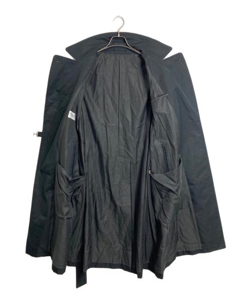 UNITED ARROWS（ユナイテッドアローズ）UNITED ARROWS (ユナイテッドアローズ) フィンクス コットン ギャバ ラップ コート　チェスターコート　アウター　ライトアウター ブラック サイズ:Mの古着・服飾アイテム