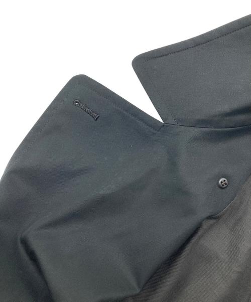 UNITED ARROWS（ユナイテッドアローズ）UNITED ARROWS (ユナイテッドアローズ) フィンクス コットン ギャバ ラップ コート　チェスターコート　アウター　ライトアウター ブラック サイズ:Mの古着・服飾アイテム