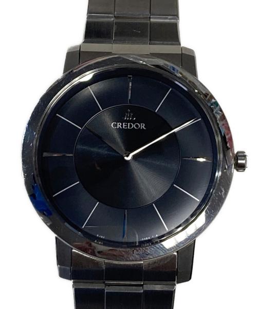 SEIKO（セイコー）SEIKO (セイコー) クレドールノード クォーツ　腕時計　日本製 ブラック×シルバー サイズ:実寸参照の古着・服飾アイテム