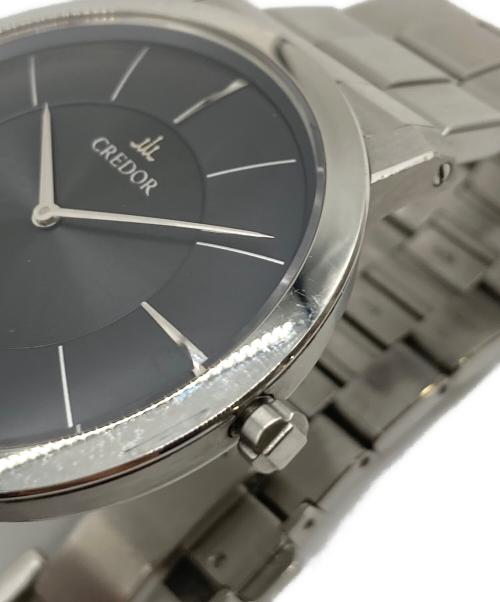 SEIKO（セイコー）SEIKO (セイコー) クレドールノード クォーツ　腕時計　日本製 ブラック×シルバー サイズ:実寸参照の古着・服飾アイテム