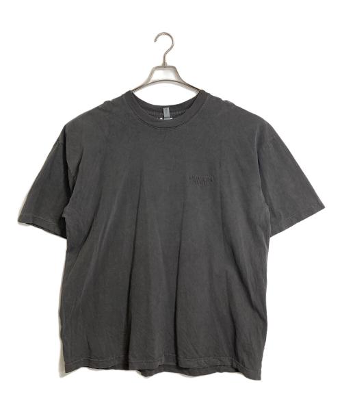 BUDSPOOL（バッズプール）BUDSPOOL LOS ANGELES APPAREL (ロサンゼルスアパレル) 6.5oz Garment Dye Crew Neck T-Shirt  Tシャツ　TEE  半袖　アメリカ製　オーバーサイズ グレー サイズ:2XLの古着・服飾アイテム